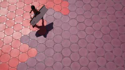 $!Vista aérea del paseo marítimo de la Playa de Poniente de Benidorm.