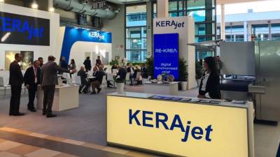 $!El espacio comercial de KERAjet en Tecna 2022.