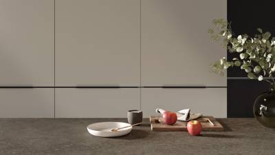 Neolith Toscano en encimera de cocina.