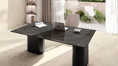 $!Mesa Fior di Bosco Gloss y pavimento y revestimiento Pure Portland Nature, de Venux.