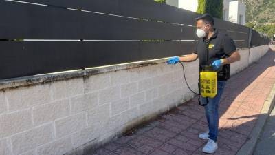 Aplicación de Fila Algacid.