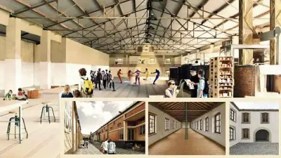 Así será la zona fundacional de la Real Fábrica tras su rehabilitación. / Javier Nomdedeu