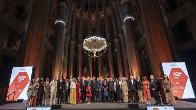 La Sagrada Familia de Barcelona ha acogido la ceremonia de entrega de premios del Congreso Mundial de Arquitectura 2026.