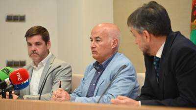 Matías Martínez, Mariano Hernández y Javier Rodríguez Ejerique, en la presentación oficial de Qualicer 2026.