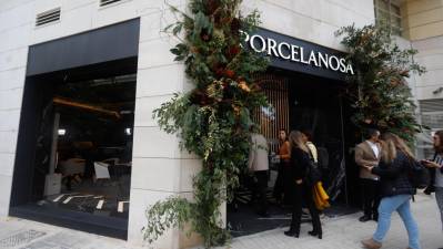 Inauguración de la nueva tienda de Porcelanosa en la calle Jorge Juan de València.
