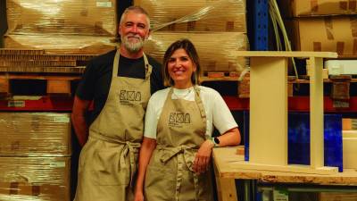 Miguel Bartolomé y Cristina Serrano, de Cerámica a Mano Alzada, mostrarán una reinterpretación de la celosía cerámica tradicional.
