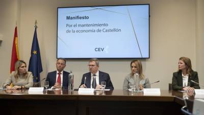 $!La alocución del presidente de CEV Castellón, Luis M. Martí.