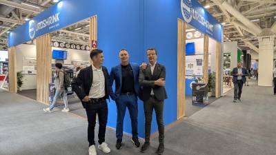 El equipo de Euroshrink en Cersaie 2025.