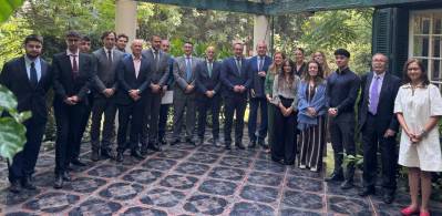 Reunión de bienvenida en la Oficina Económica y Comercial de España en El Cairo (Egipto).