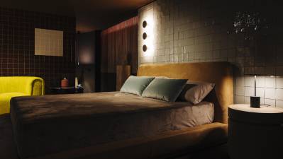 Detalle de la puesta en escena de la nueva edición de Appartamento Spagnolo en Milán.