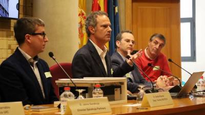Vicente Sarrablo, durante su reciente ponencia técnica en Castelló del día 25 de enero.