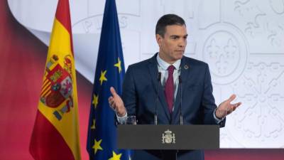 El presidente del Gobierno, Pedro Sánchez, en la rueda de prensa tras el último Consejo de Ministros.