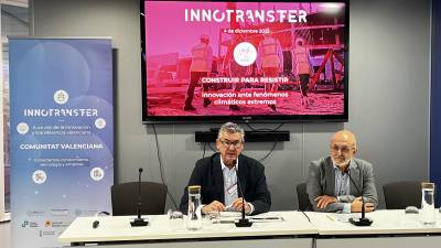 Francisco Javier Sogorb y Juan Antonio Bertolín, en la apertura de la jornada en Castelló.