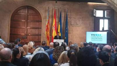 Carlos Mazón ha presentado en el Palau de la Generalitat el Plan Vive.