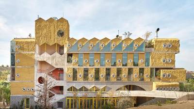 El colegio Reggio School, dieñado por Andrés Jaque, en Encinar de los Reyes.