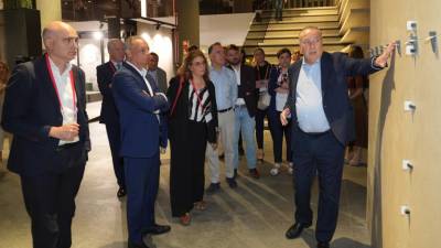 Fernando Roig, presidente de Pamesa, ante los representantes de la Comisión de Industria y Turismo del Congreso de los Diputados a Castellón.