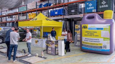 Detalle de la instalación habilitada por Fila Iberia en la sede del distribuidor Amado Salvador en Quart de Poblet (Valencia).