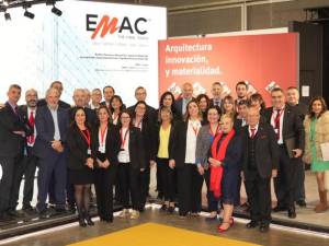 Parte del equipo de Emac desplazado hasta Cevisama 2023.