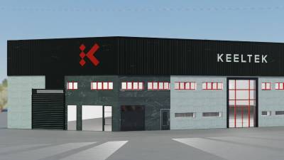 Render de las nuevas instalaciones de Keeltek.