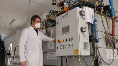 Horno experimental de hidrógeno en las instalaciones del ITC de Almassora. GABRIEL UTIEL