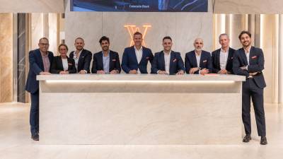Parte del equipo de Venux en Cersaie.