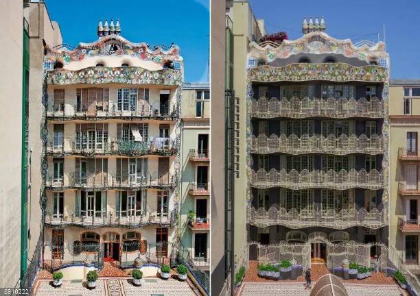 La Casa Batlló de Barcelona recupera el aspecto original de su fachada posterior