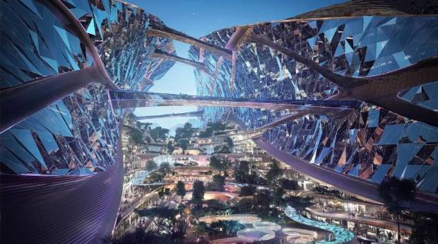 $!Una de las perspectivas de los materiales gráficos ideados para publicitar Neom. / NEOM