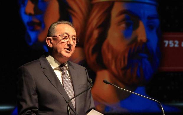 $!Manuel Rubert, durante su alocución.