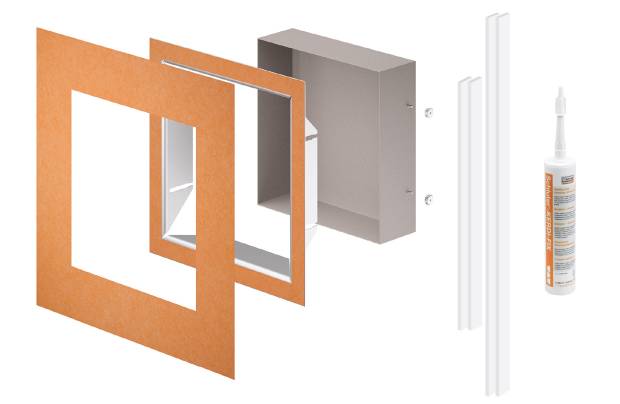 $!El set incluye manguito de estanqueidad prefabricado que se integra en la impermeabilización con Kerdi.