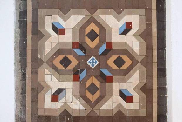 $!Mosaico encontrado en el Palauet de Nolla, en el que se inspira el merchandising de Meliana. / José Manuel López