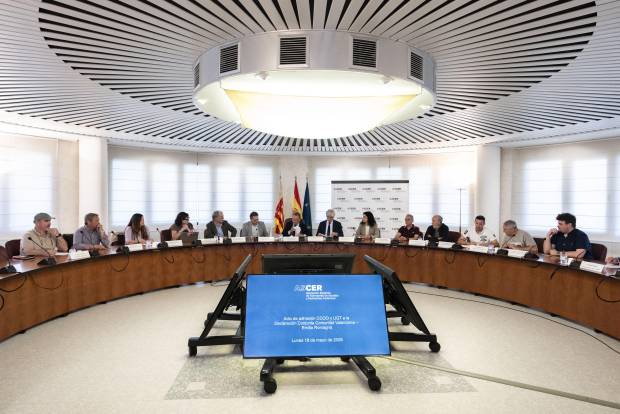 $!Imagen del acto celebrado en la sede de Ascer este lunes en Castelló.