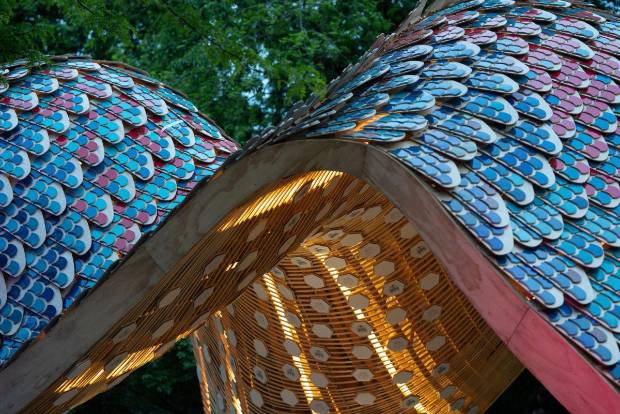 $!El proyecto tiene como eje la instalación arquitectónica Drac, una escultura transitable de 150 metros cuadrados situada en el jardín del Instituto Cervantes de Frankfurt.