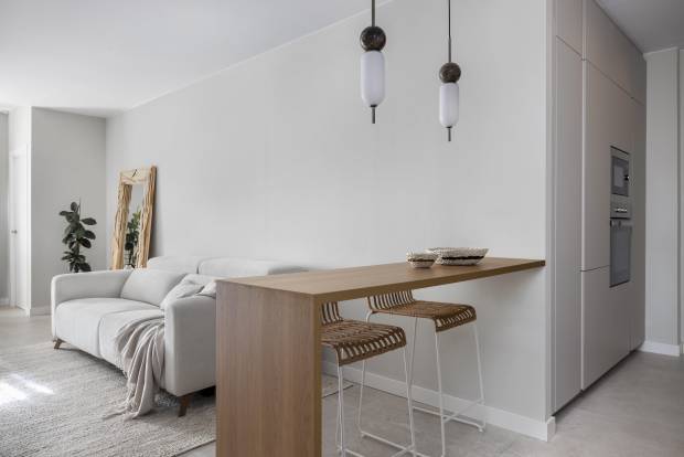 $!Interiorismo | Un piso de 65 m² con tres dormitorios y vestidor, por Brákara Studio