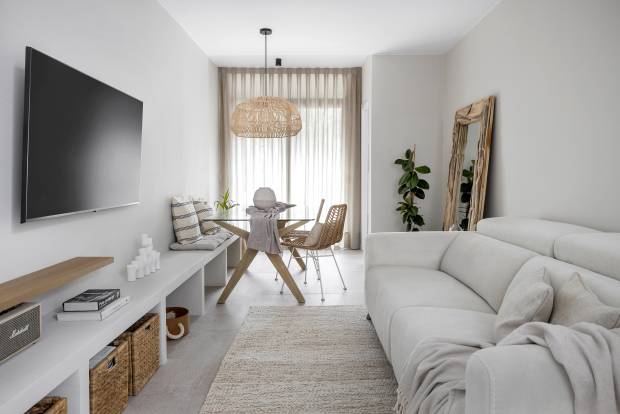 $!Interiorismo | Un piso de 65 m² con tres dormitorios y vestidor, por Brákara Studio