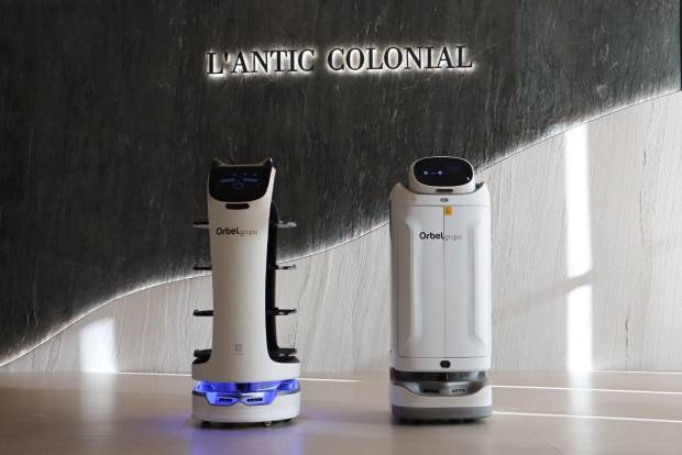 $!Los robots de Orbelgrupo en las instalaciones de L’Antic Colonial.