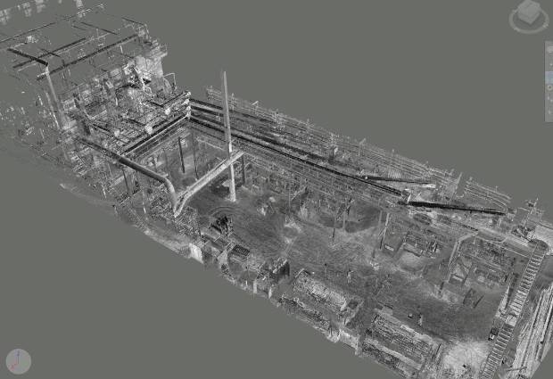 $!El proyecto en las instalaciones de Argenta se desarrolló sobre una base de escaneado láser 3D y modelado sobre nube de puntos.