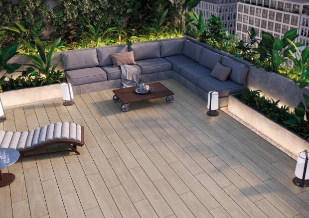$!Las maderas cerámicas, como las de Heartwood, son tendencia en terrazas y porches.