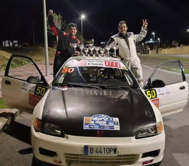 $!Samuel y Jordi Ortiz, tras una reciente y brillante participación en el Rallye de La Nucía.