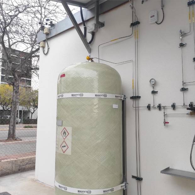 $!Instalan en Castellón un demostrador para la producción y almacenamiento de hidrógeno verde