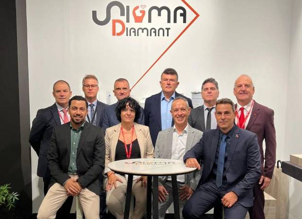 $!La delegación de Sigmadiamant en Bolonia.