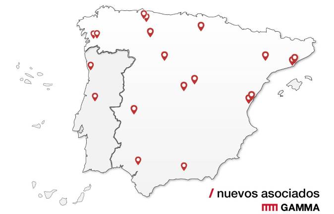 Gamma incorpora 19 nuevos almacenes asociados en España y Portugal