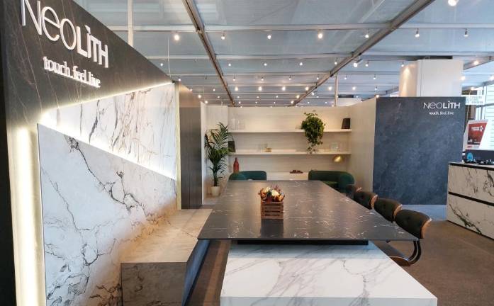 Neolith muestra en SICAM las amplias posibilidades de aplicación de sus superficies