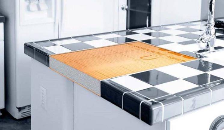 Kerdi-Board, el soporte para encimeras de Schlüter-Systems