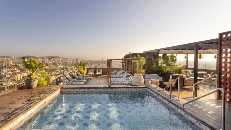 El espectacular ‘rooftop’ con vistas del Nobu Hotel Barcelona