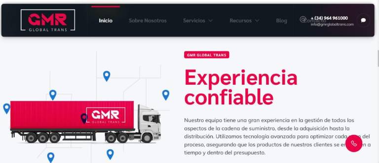 GMR Global Trans lanza su nueva página web