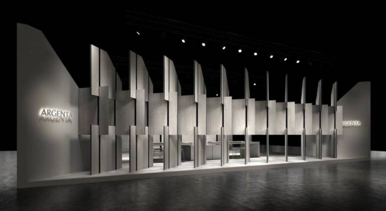 Argenta fusiona arquitectura y escultura en su estand en Coverings 2022
