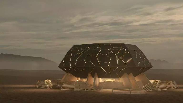 Miguel Arraiz, primer arquitecto español en ‘plantar’ la obra central del festival Burning Man