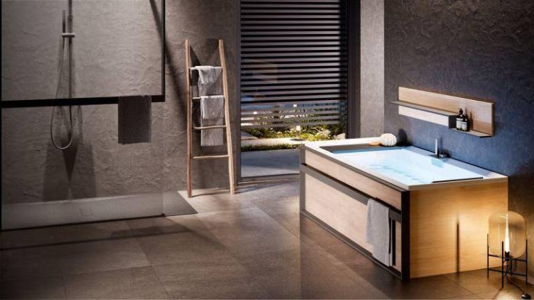 Frame es la nueva gama de accesorios de baño de Novellini