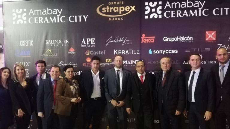 Grupo Pamesa, protagonista en el estreno del showroom de Strapex en Casablanca