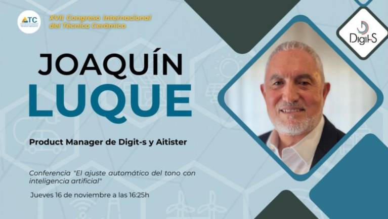 Joaquín Luque y la inteligencia artificial, protagonistas del Congreso Internacional del Técnico Cerámico